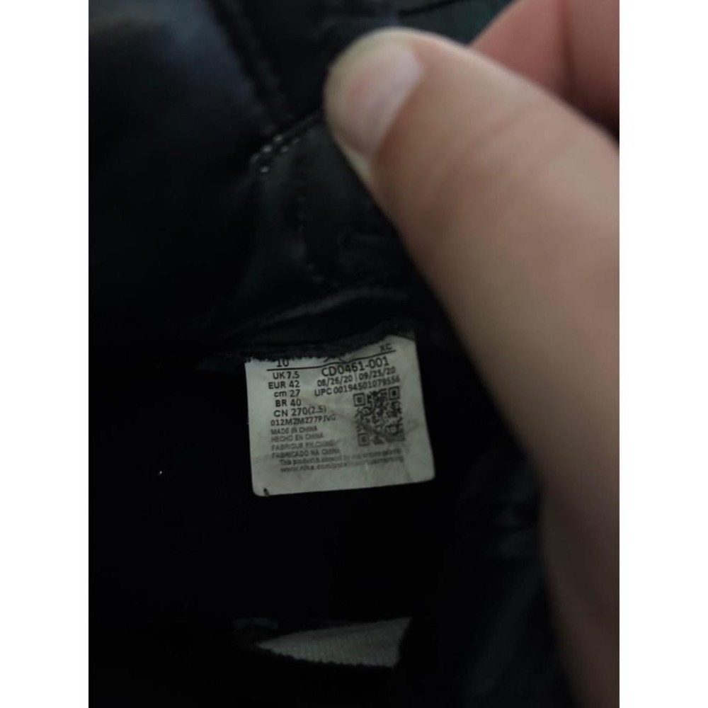 Nike Air Jordan 1 Retro High OG Silver Toe Black White CD0461-001 Womens 10 - Picture 5 of 6